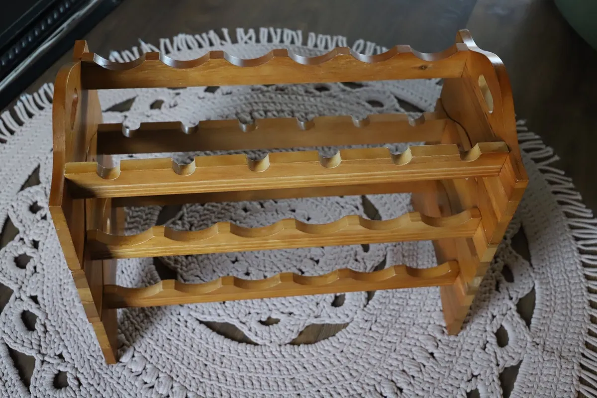 Wooden wine racks. - Image 2