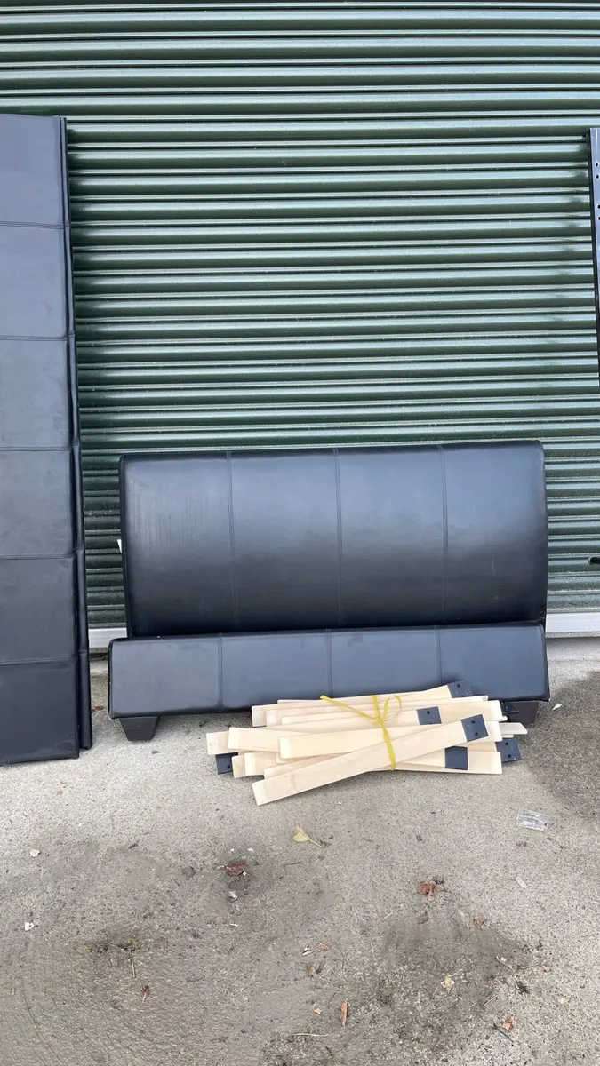 Double bed leather (black) - Image 4