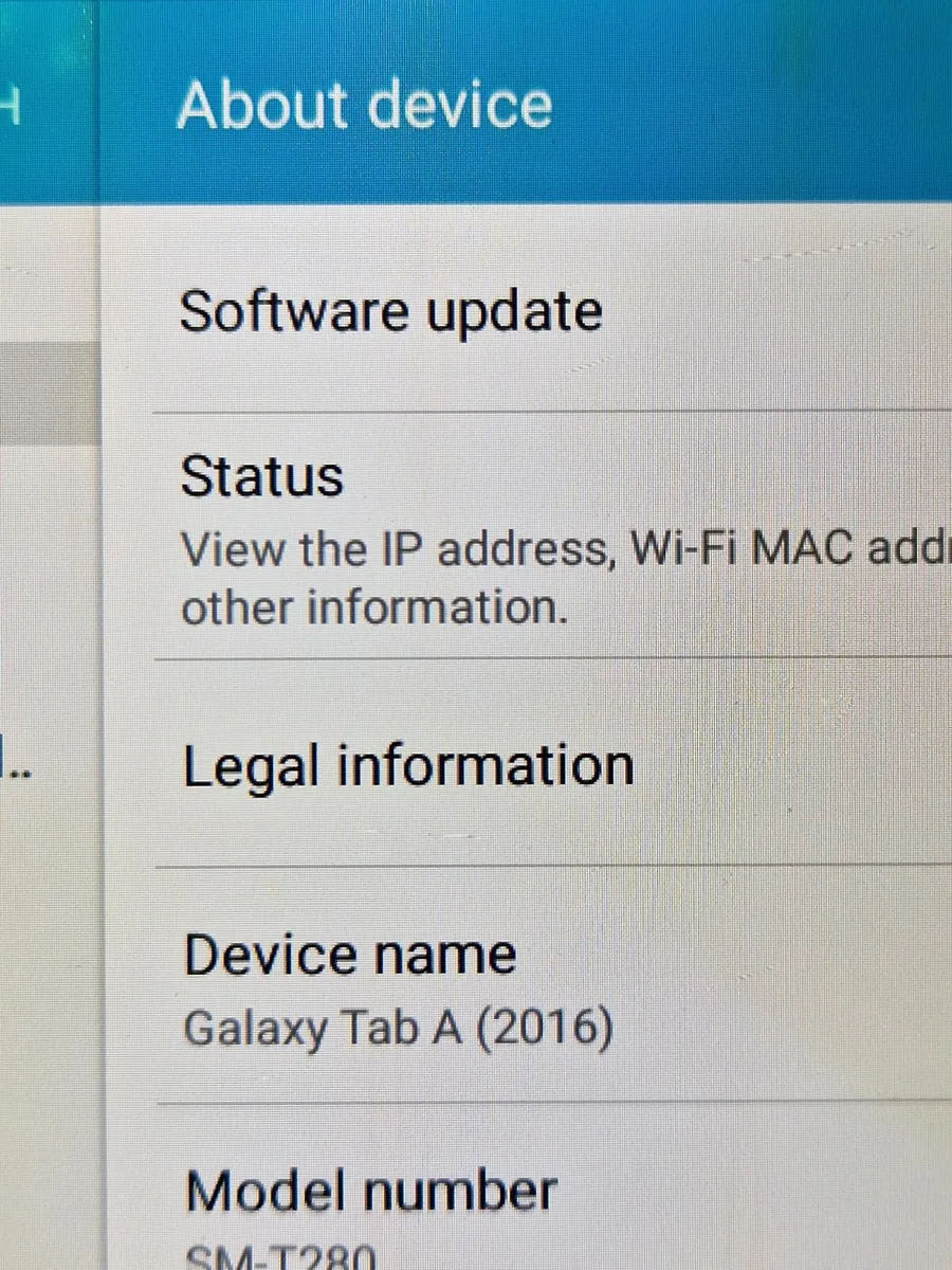 Samsung Galaxy Tab A Tablet, SM-T280 8 GB White - Image 3