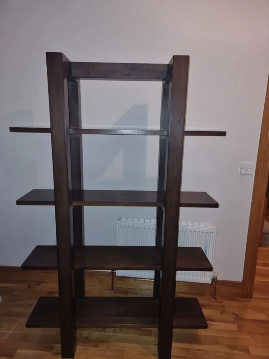 Sitting Room Free Standing Shelving Unit and Mirror - Image 1