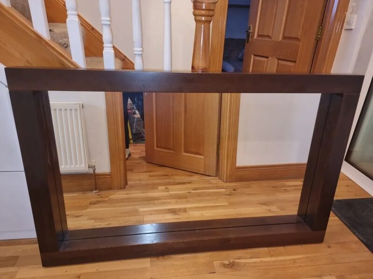 Sitting Room Free Standing Shelving Unit and Mirror - Image 2