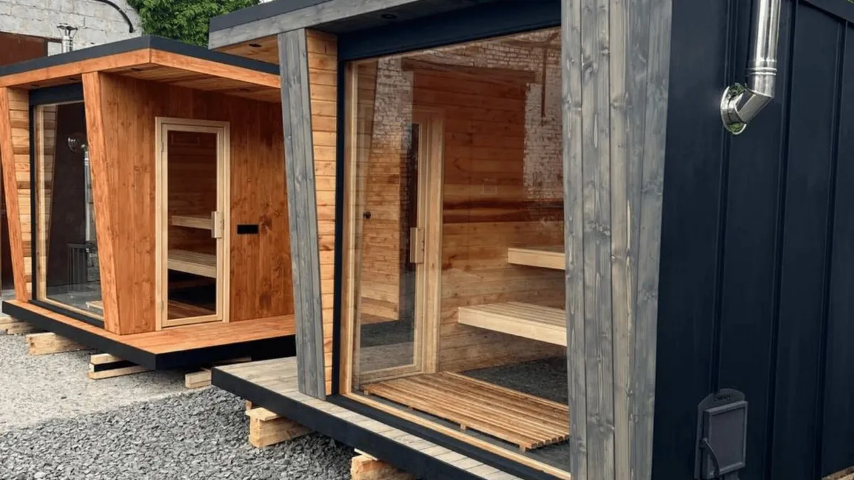 Outdoor Sauna with Shower 2.6 × 3.5 m - Image 2
