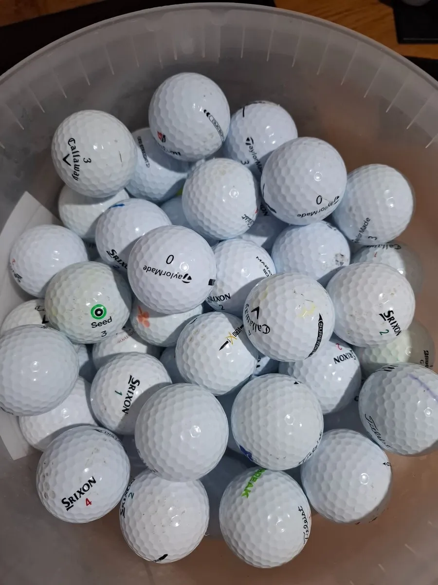 100 mixed 2nd hand golfballs