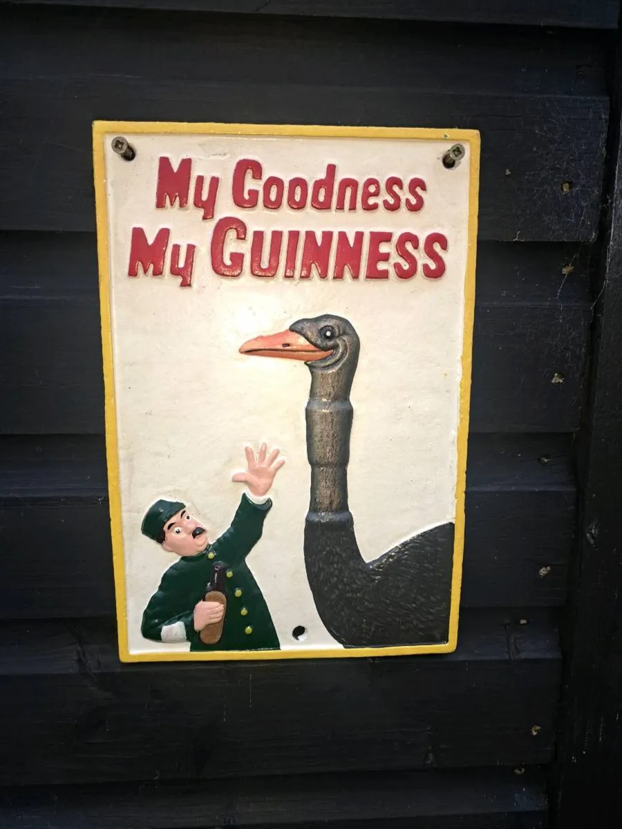 Guinness cast iron sign - Image 1