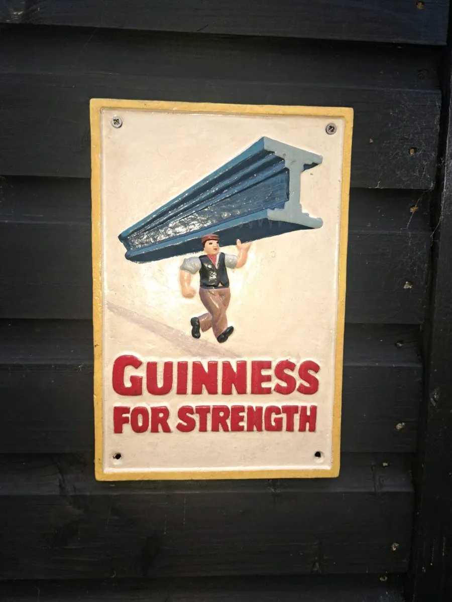 Guinness cast iron sign - Image 1