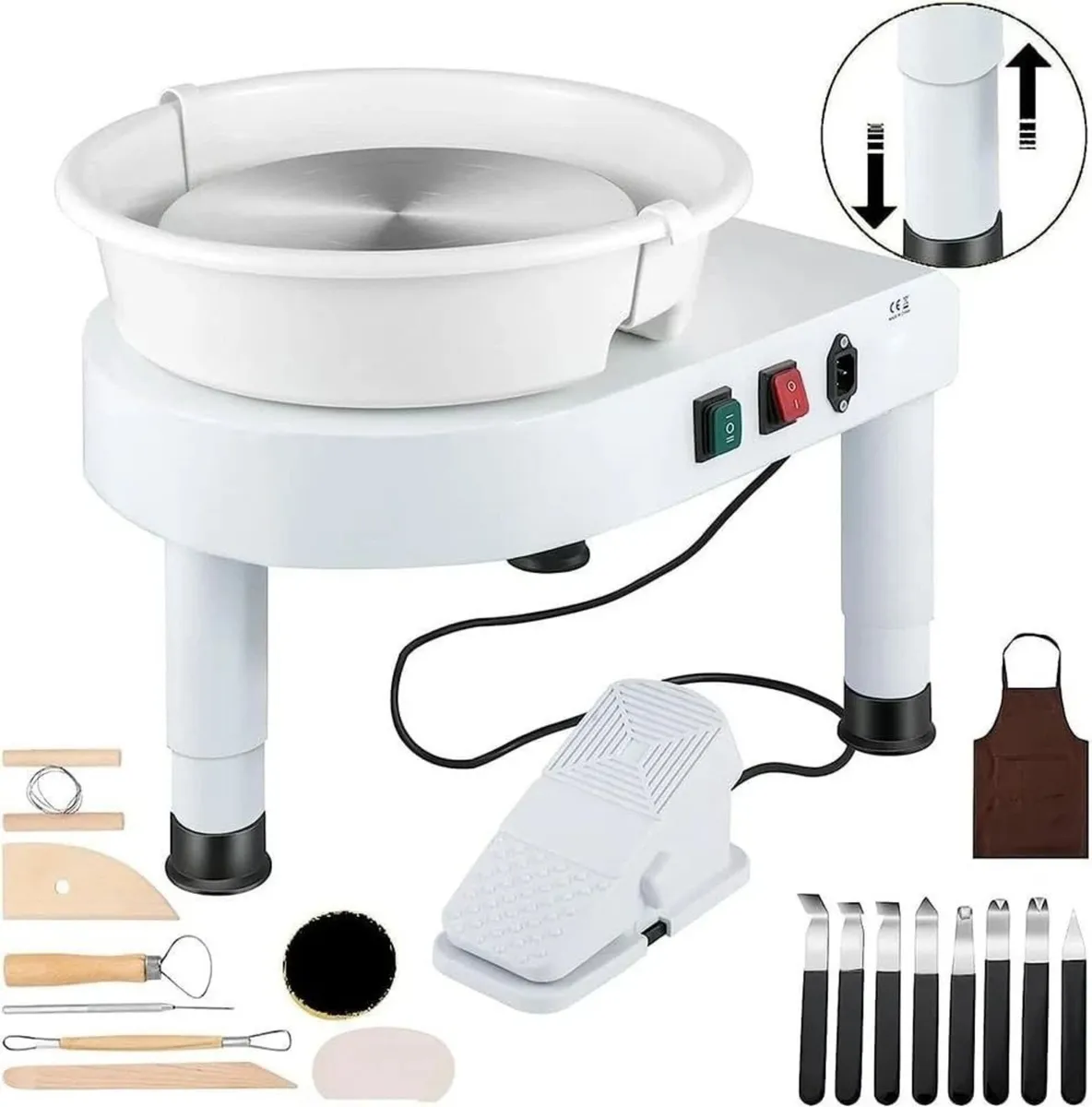 350W 28cm Pottery Wheel for Adults Electric - Image 2
