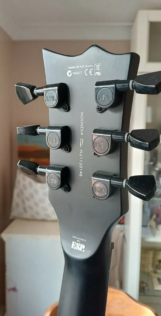 Esp Ltd EC256 black satin Guitar - Image 3