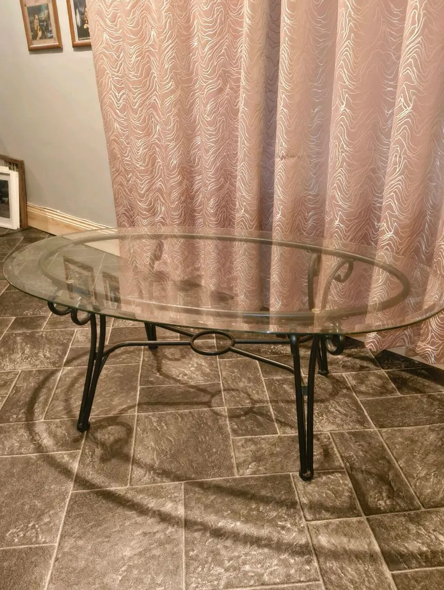 Glass shelving unit and glass tables - Image 2