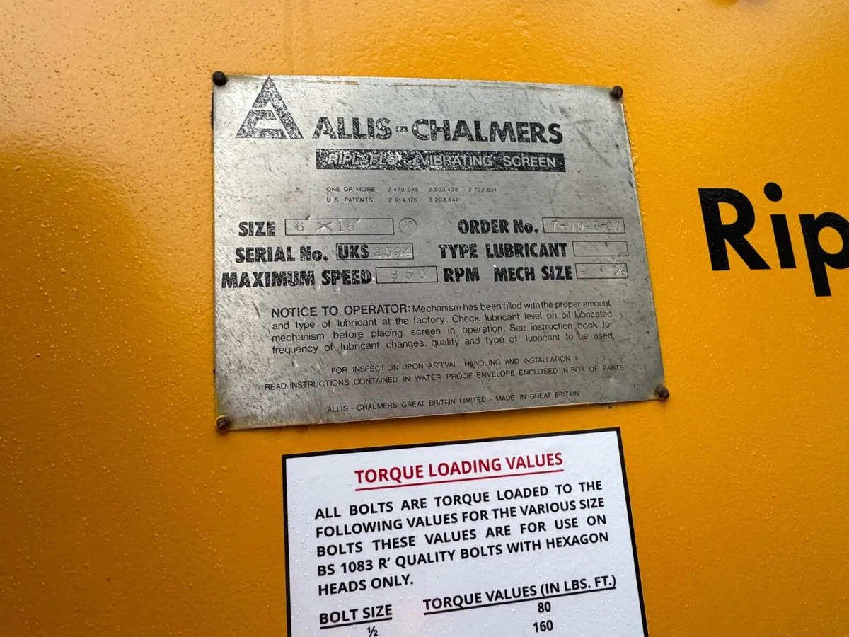 Allis (Metso) 16x6 static two deck dry screen - Image 4