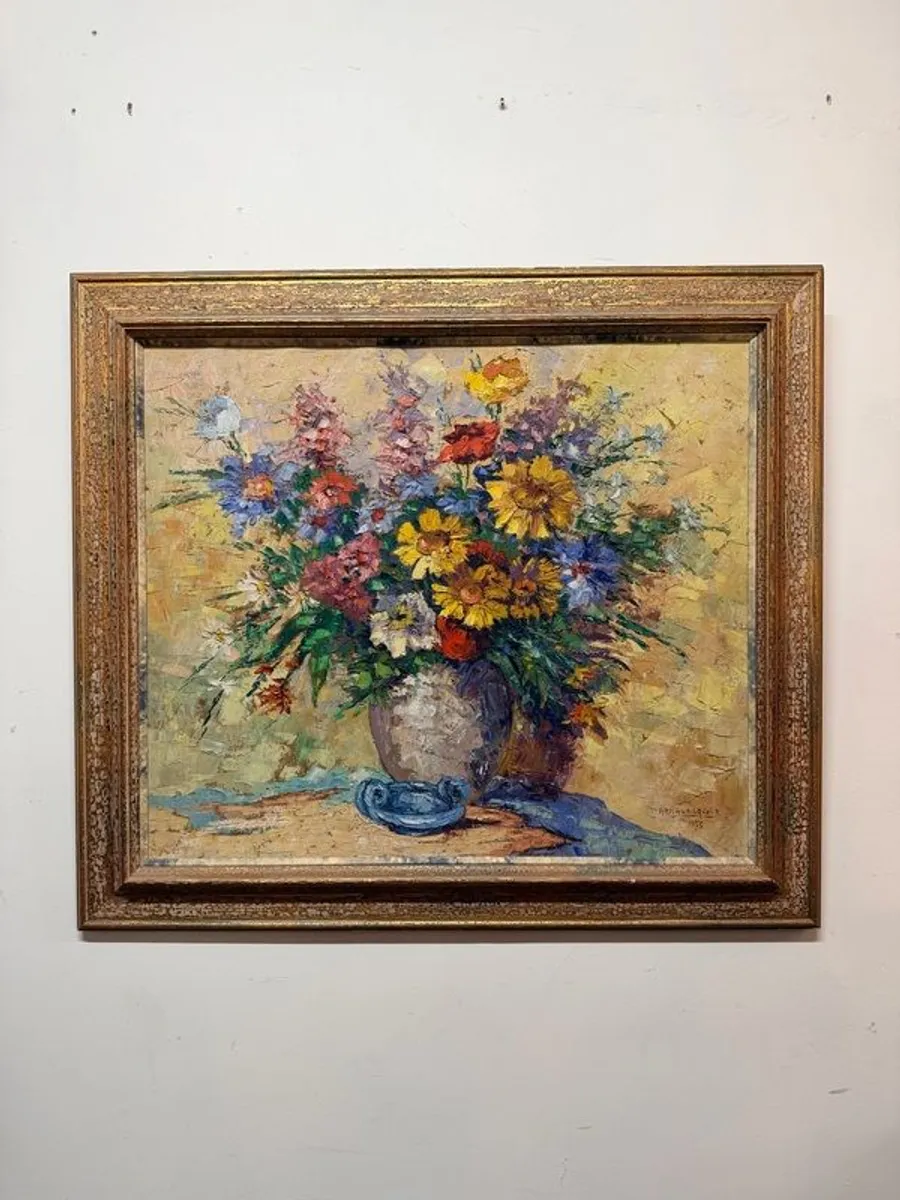 Oil Painting By Armand Lacour Still Life, Signed And Dated 1953 - Image 1
