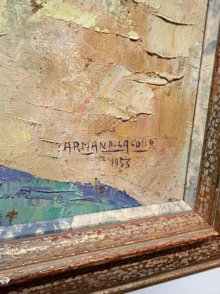 Oil Painting By Armand Lacour Still Life, Signed And Dated 1953 - Image 4