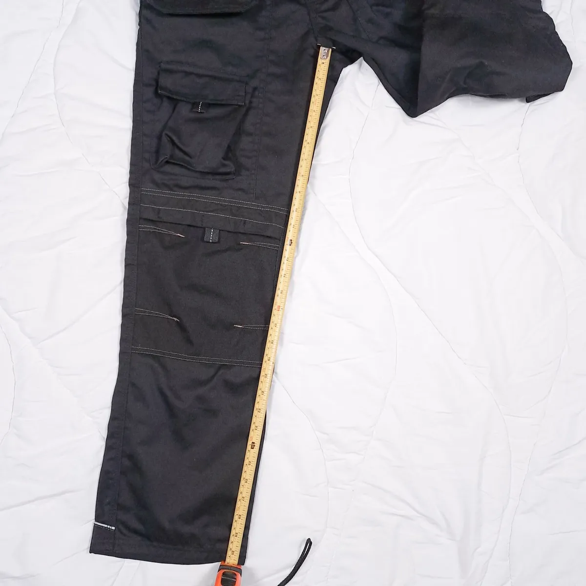 Apache Black Cargo Work Trousers W32 L31 - Image 2