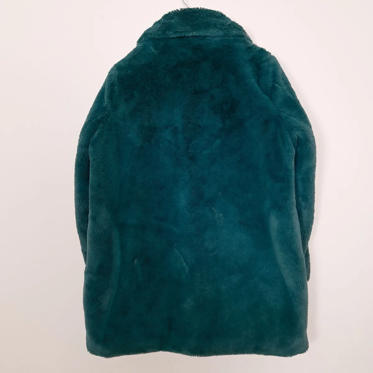 Sam Edelman Green Faux Fur Winter Overcoat Size L - Image 3