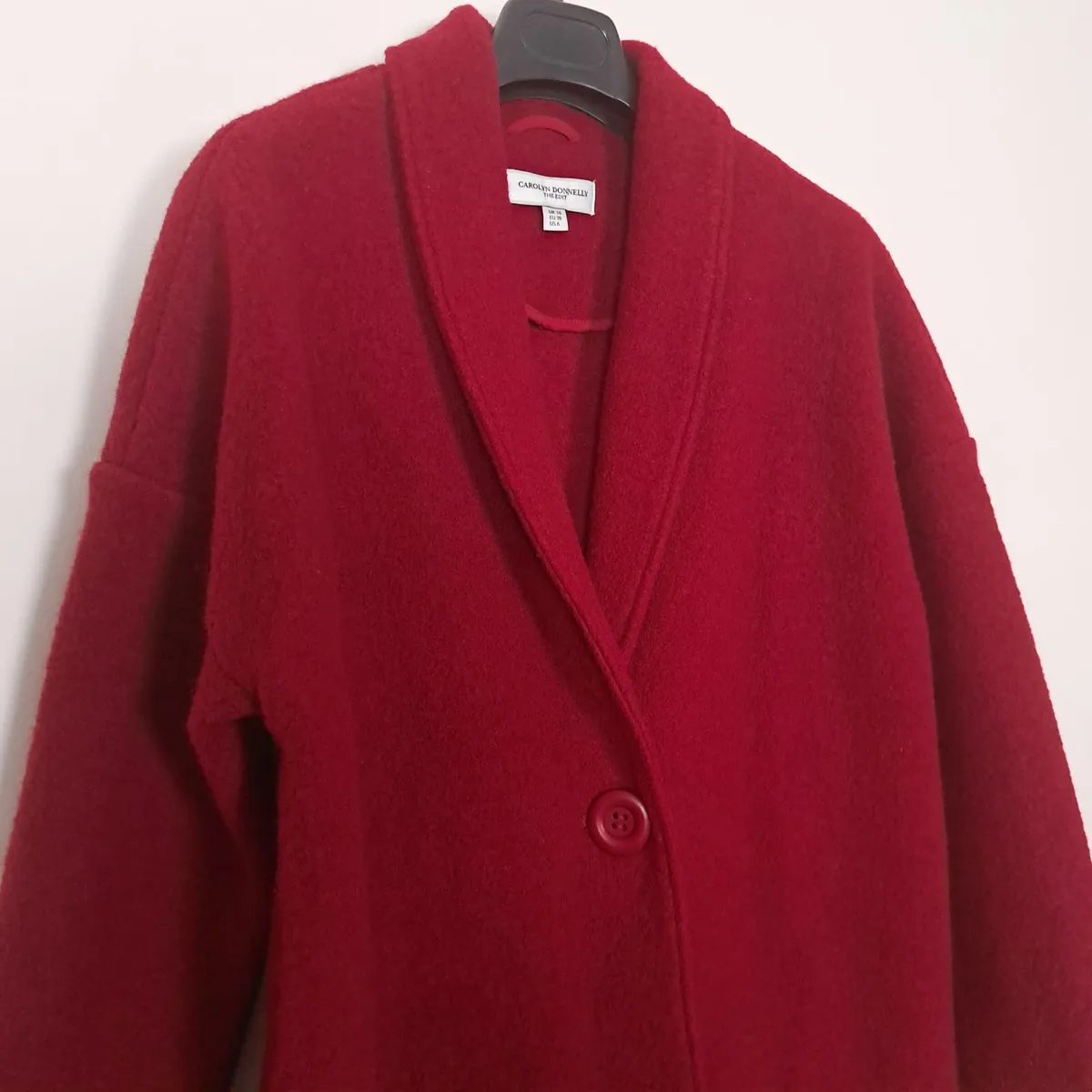 Carolyn Donnelly Red 100% Wool Coat 10UK/38EU - Image 2