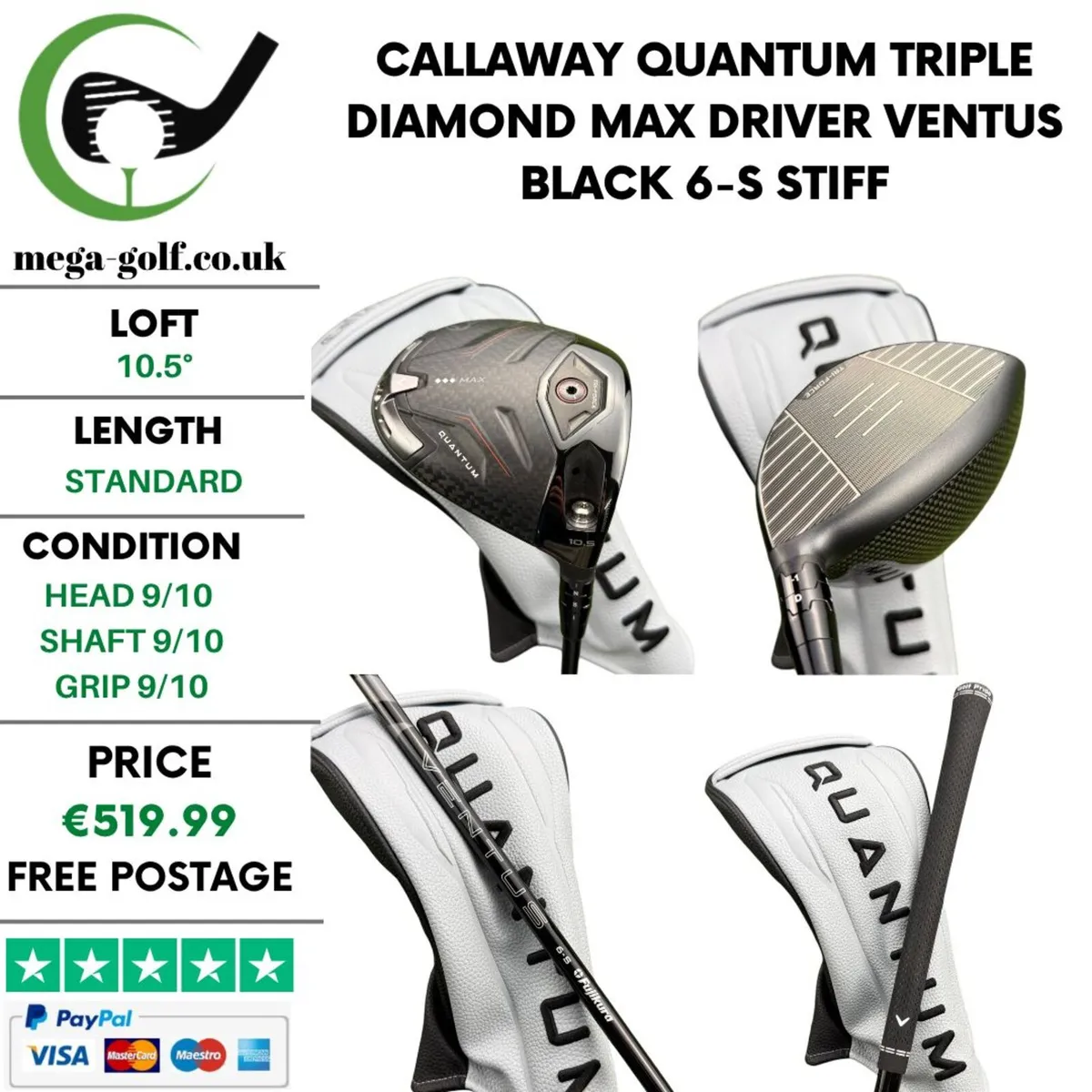 Callaway Quantum Triple Diamond Max Driver / 10.5° - Image 1
