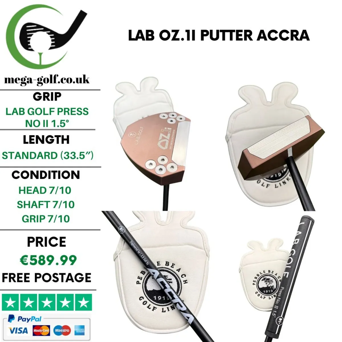 LAB OZ.1i Putter / Accra / 33.5'' - Image 1