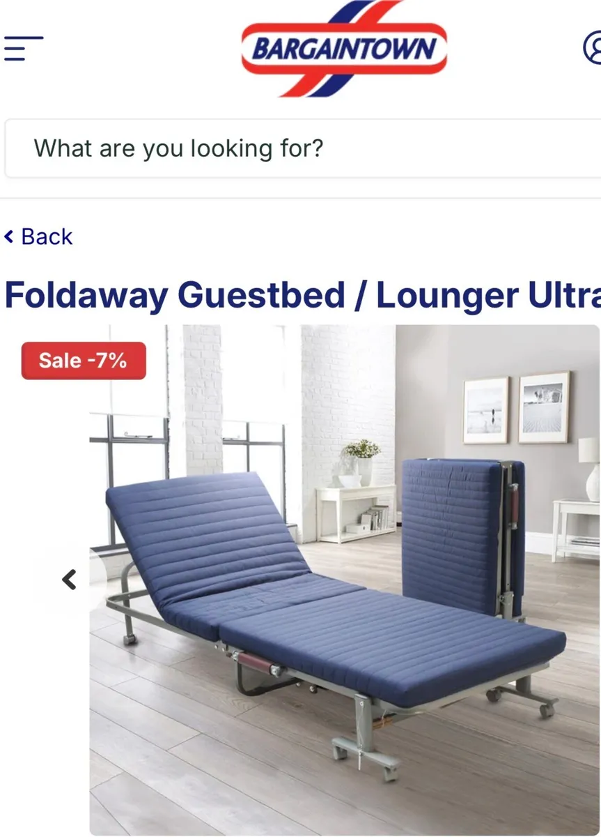 BRAND NEW FOLDAWAY BED/LOUNGER ULTRA - Image 2