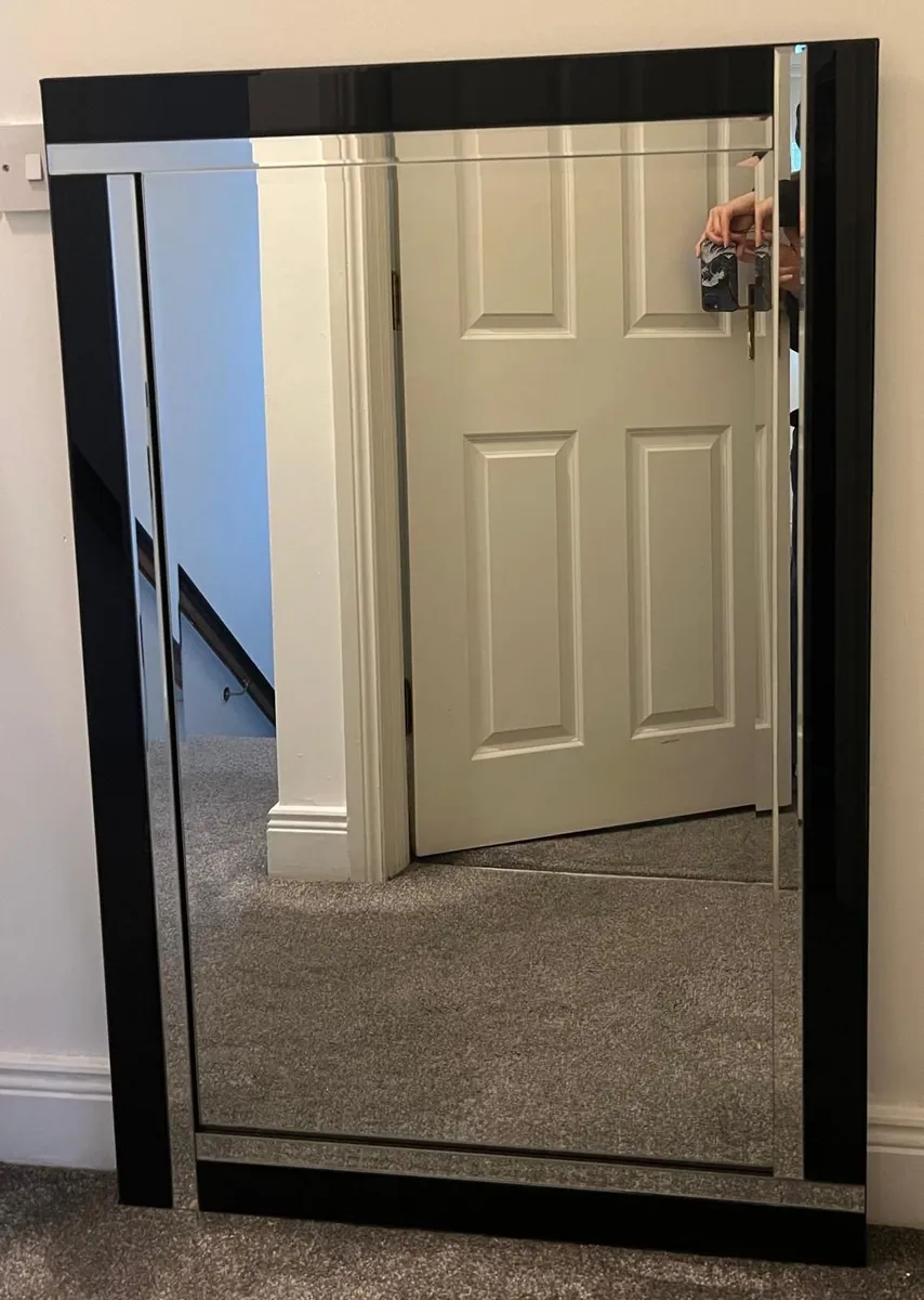 Modern mirror black - Image 1