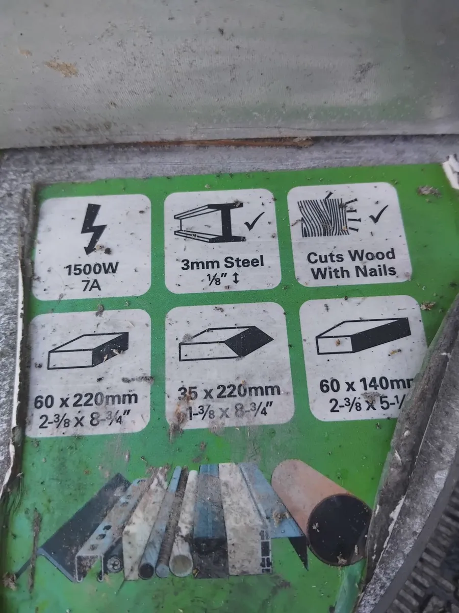 Big evolution chop saw working perfect priced - Image 3