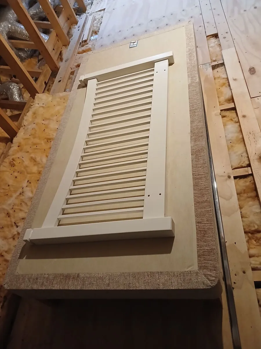 Double bed timber headboard