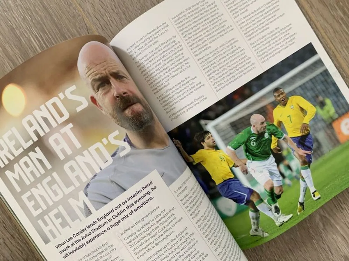Souvenir Program Ireland v England - Image 2