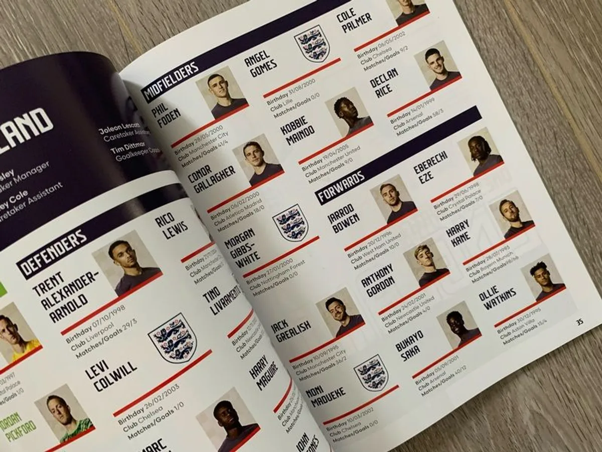 Souvenir Program Ireland v England - Image 4