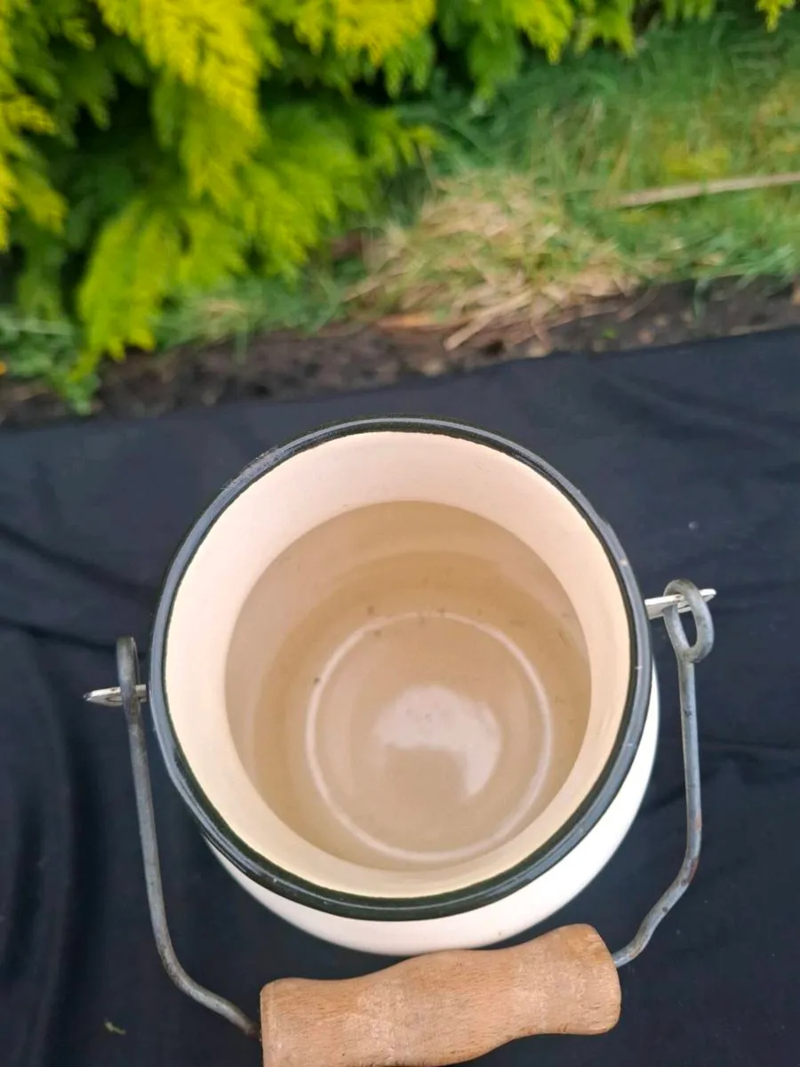 Cow enamel milk churn postage possible - Image 3