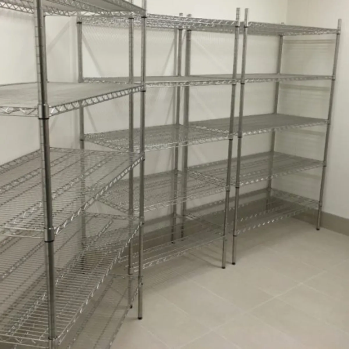 XL STAINLESS STEEL GRID SHELVING UNITS - Image 2