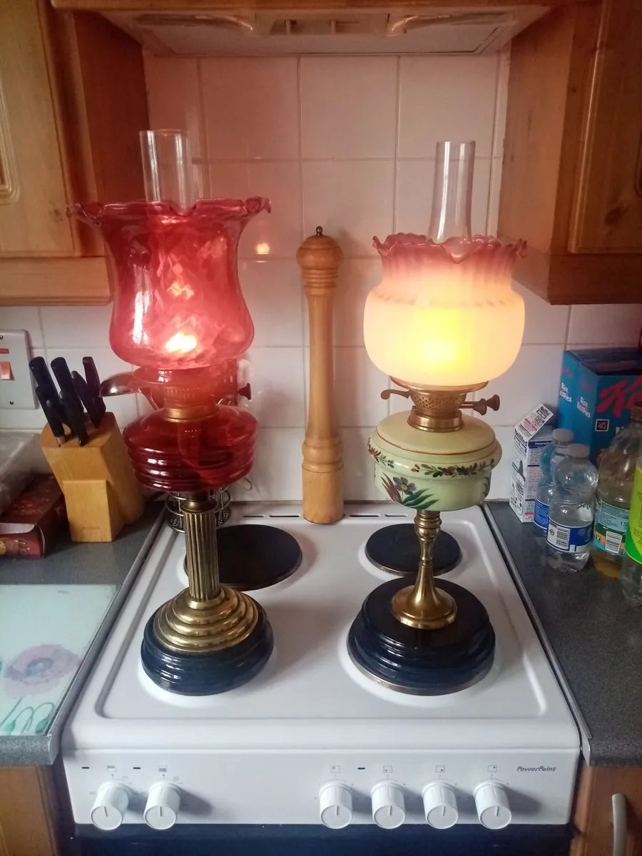 Vintage oil Lamps - Image 1