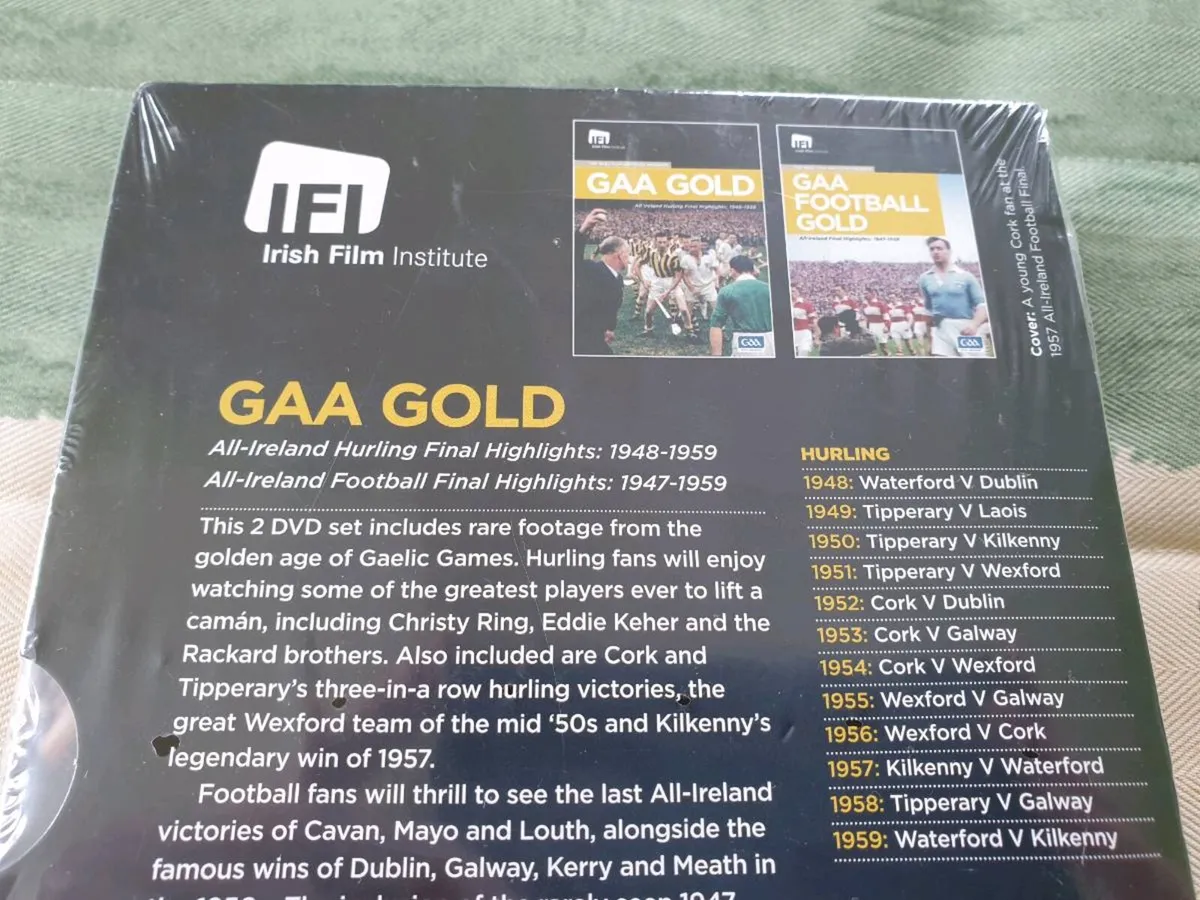 GAA Gold 2 Disc DVD All Ireland Hurling Football - Image 2