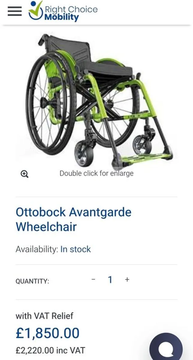wheelchair OttoBock Avantgarde CS - Image 1