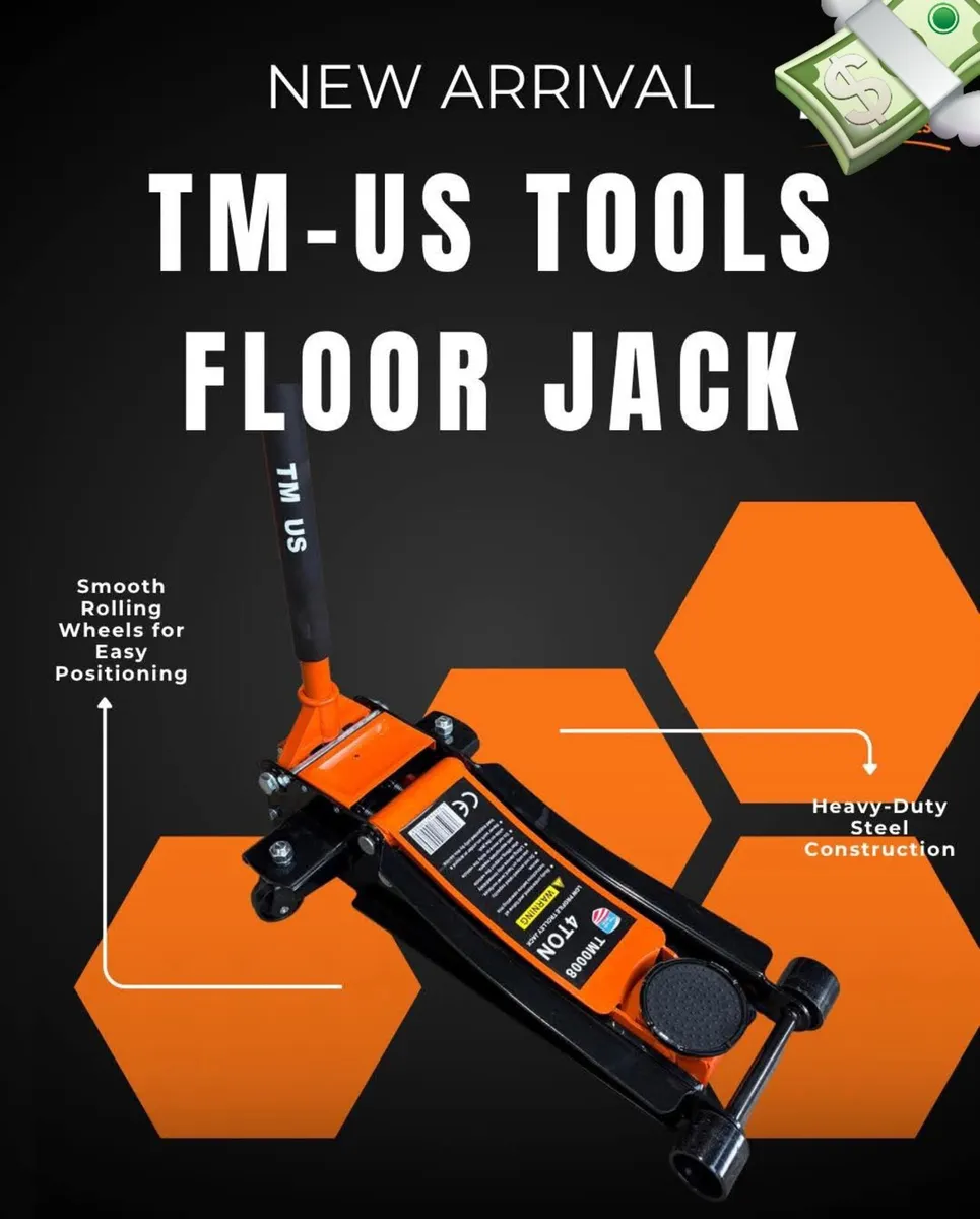 4 ton low profile trolley jacks - Image 1