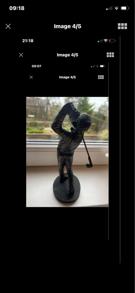 Genesis Bronze Golfer Swing - Image 1
