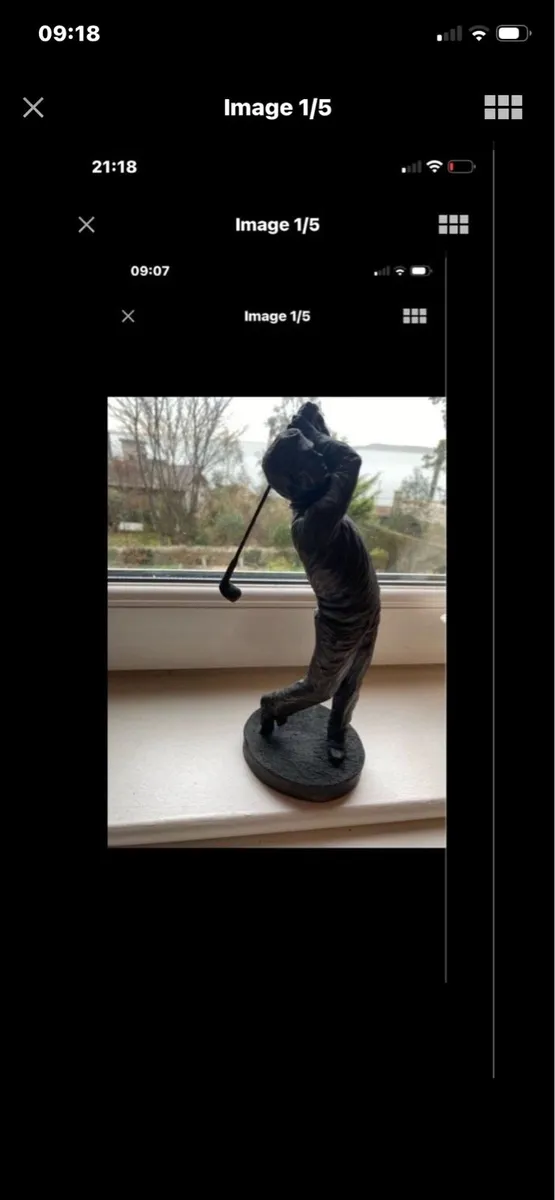 Genesis Bronze Golfer Swing - Image 2