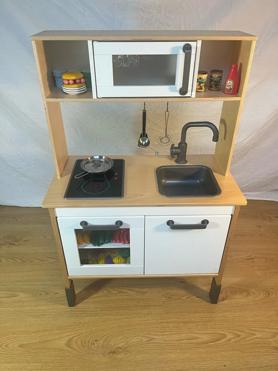 IKEA Duktig Wooden Play Station and asst acce - Image 3