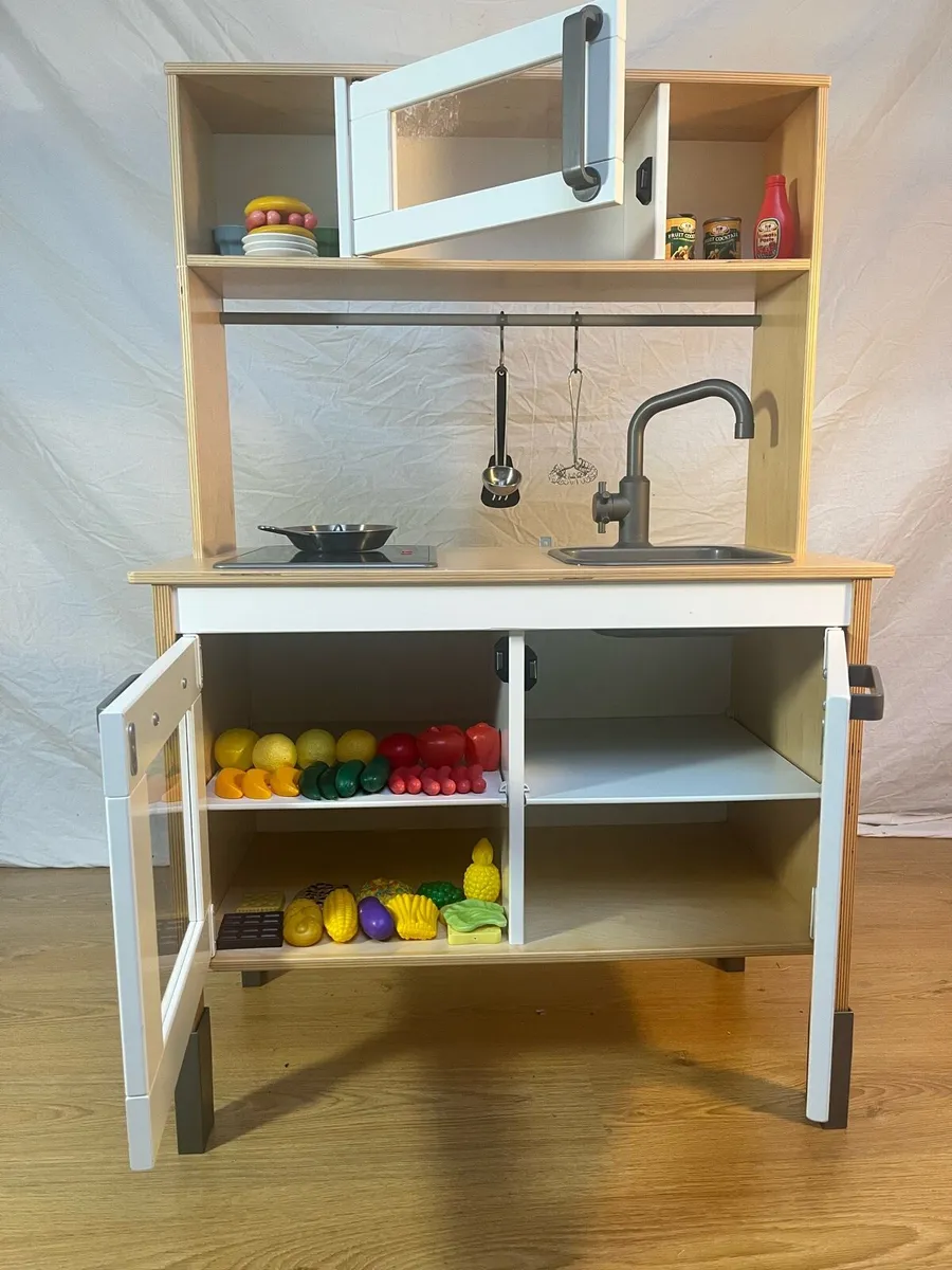 IKEA Duktig Wooden Play Station and asst acce - Image 1