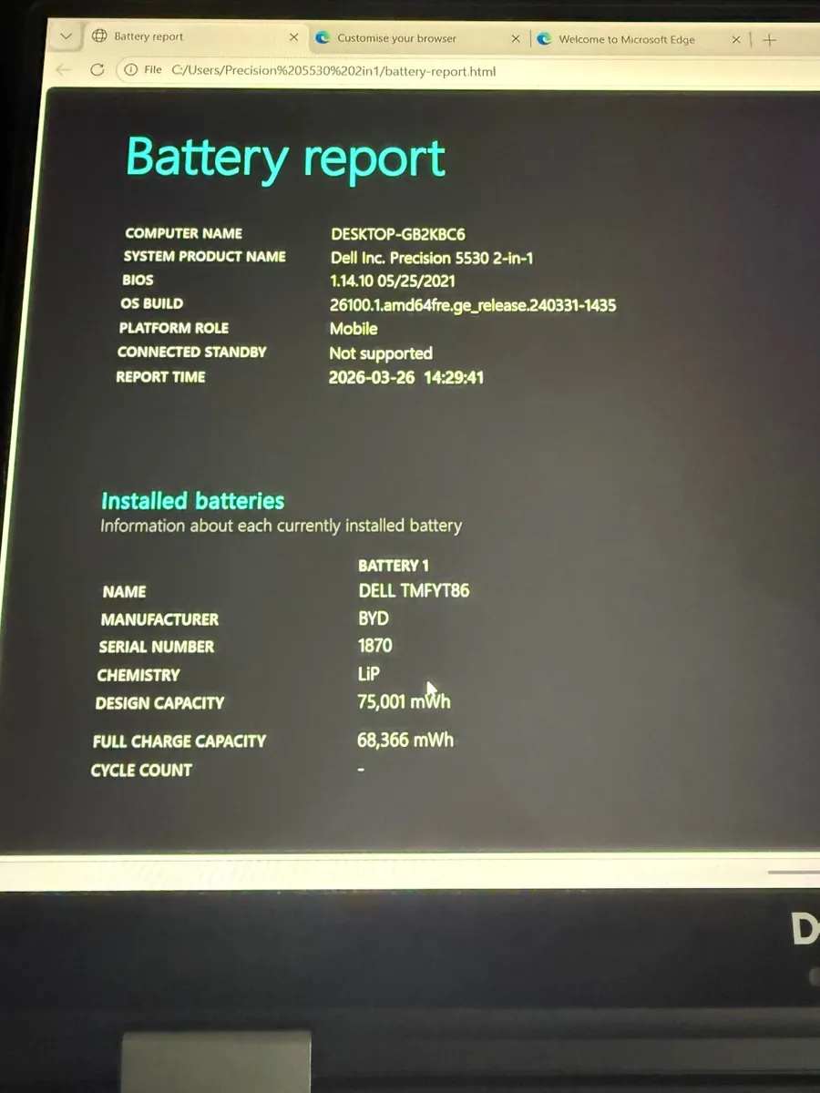 Dell Precision 5530 2in1 Laptop i5/8GB/256SSD/FHD - Image 2