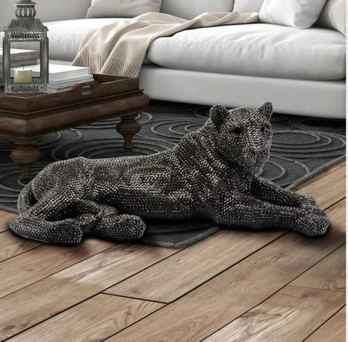 Thacher A Lioness Lying Down Statue - Image 3