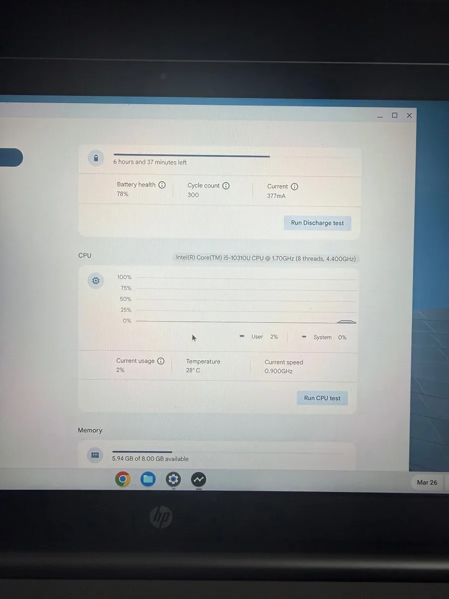 HP Pro C640 ChromeBook Laptop i5/8GB/64GB/Touch - Image 3