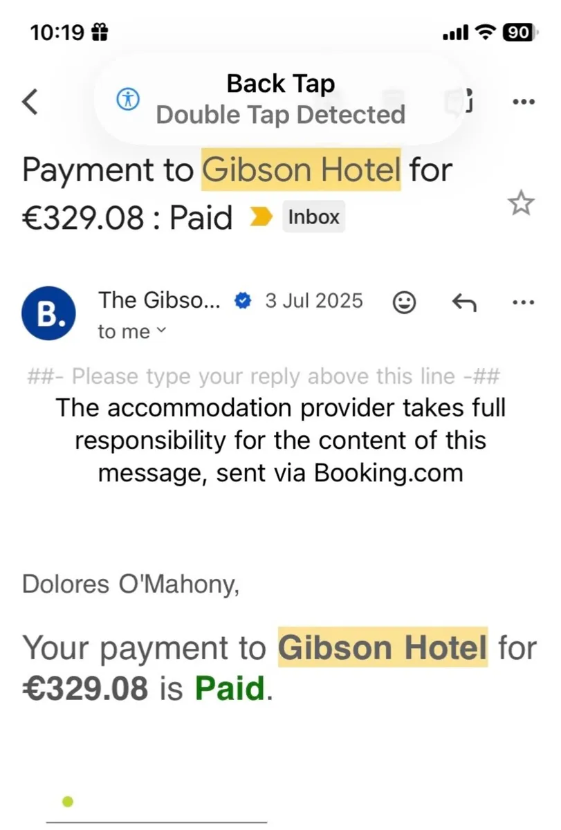 Overnight hotel stay - Image 1