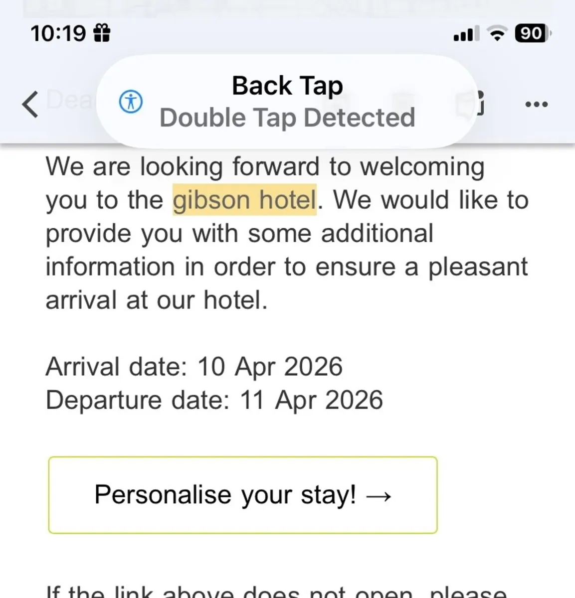 Overnight hotel stay - Image 2