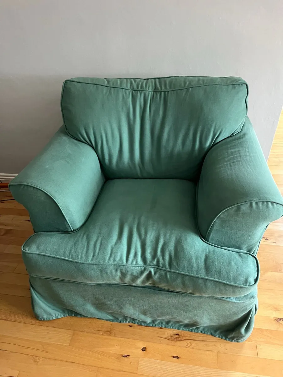 2 x seater couch and armchair (washable covers) - Image 3