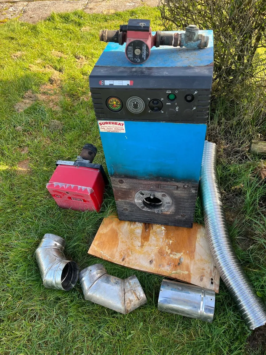 Oil burner , flue fittings and circulating pump - Image 2