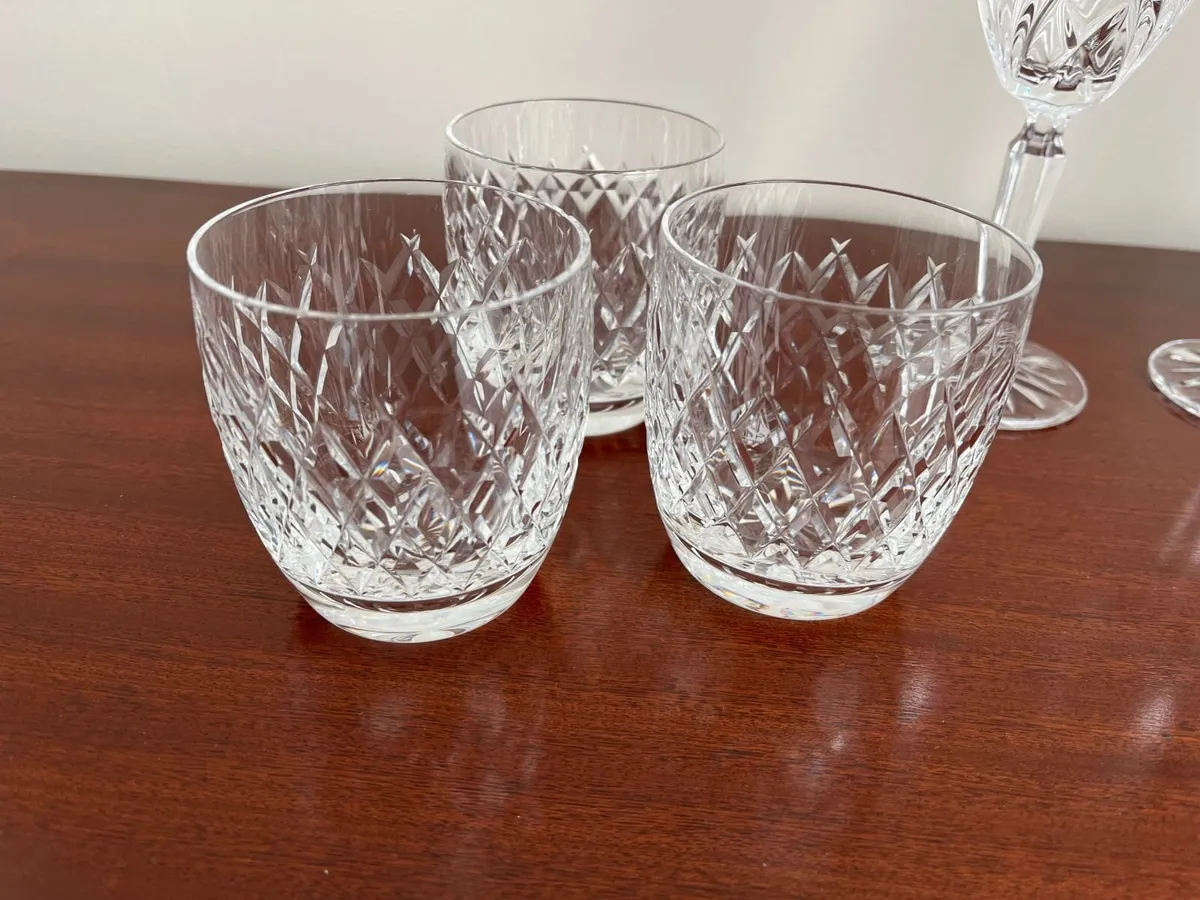Cavan Crystal Tumblers and Waterford Marquis wine - Image 2