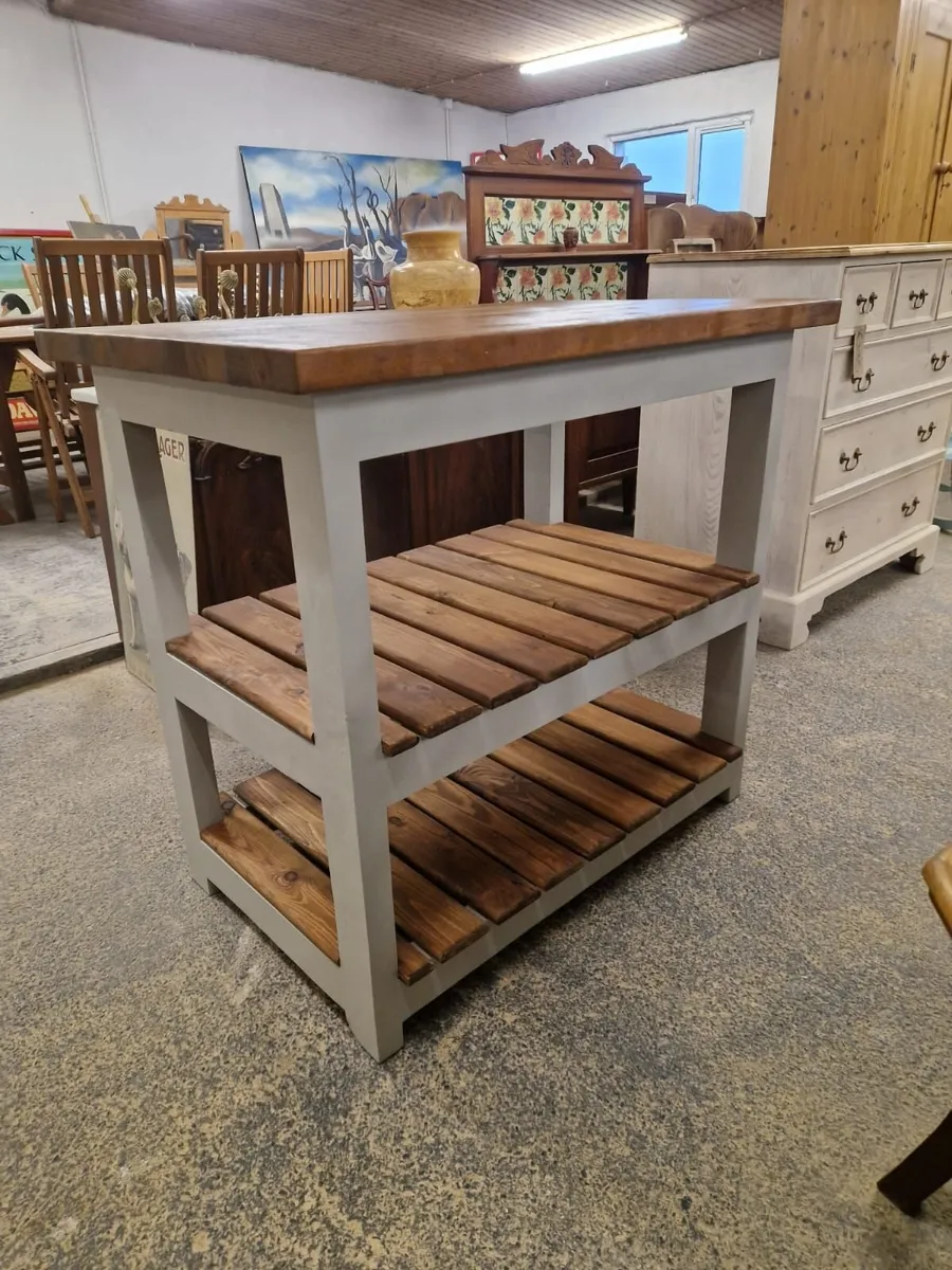 Kitchen island, butcher block - Image 1