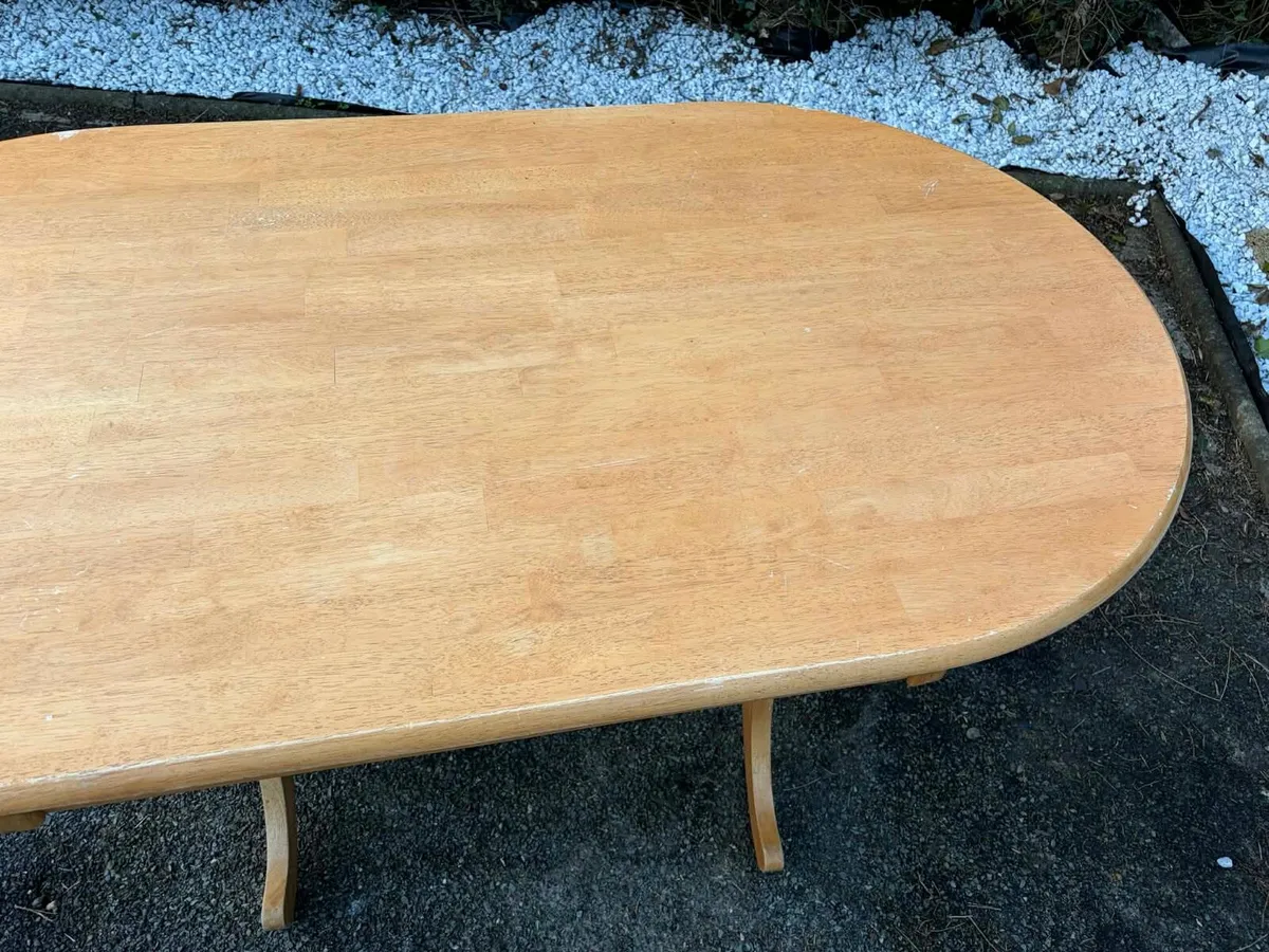 Oak kitchen table - Image 3