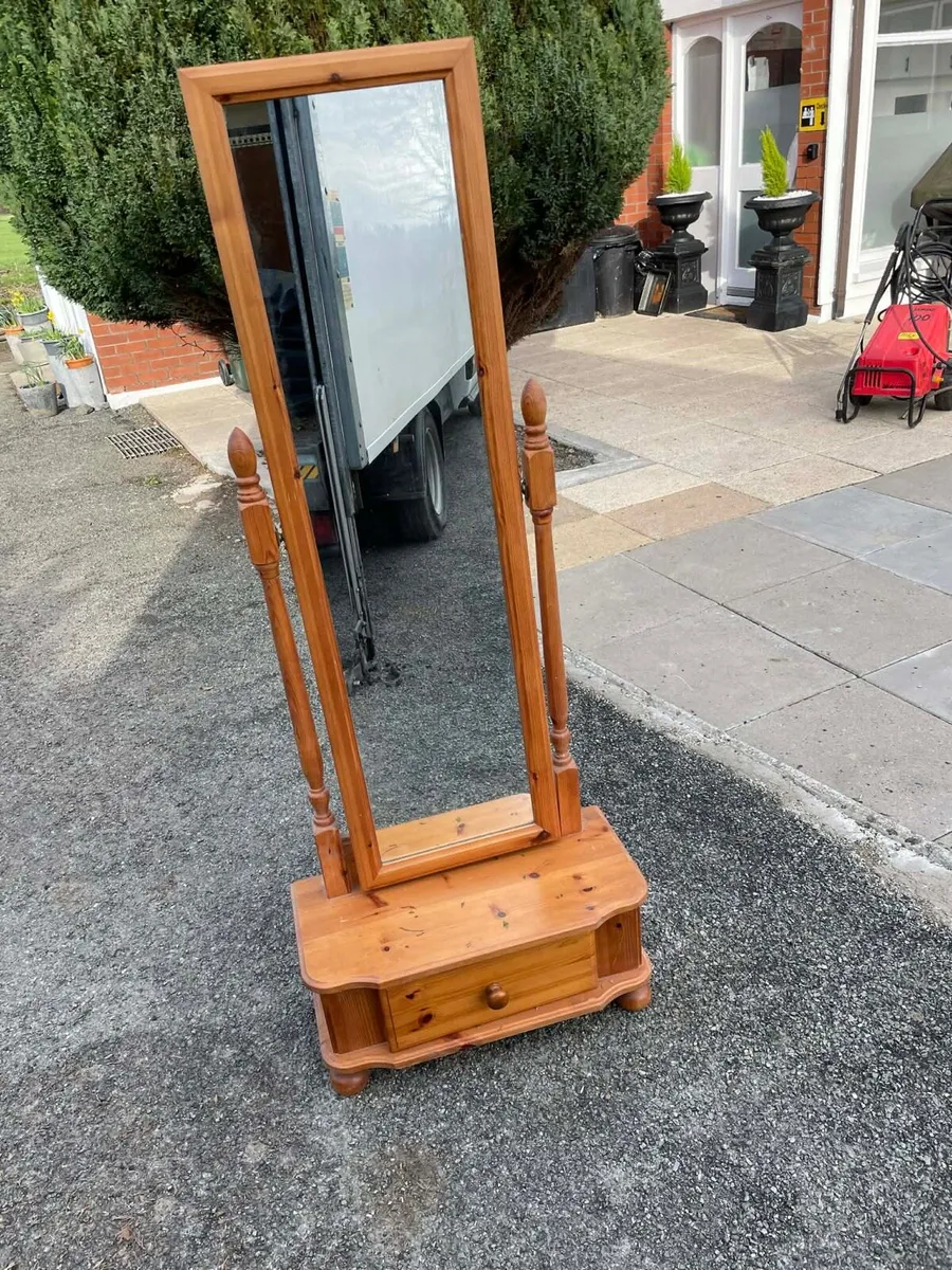 Pine standing mirror - Image 3