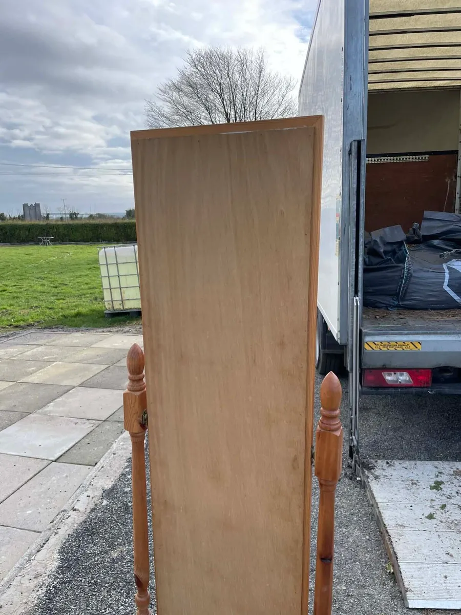 Pine standing mirror - Image 4