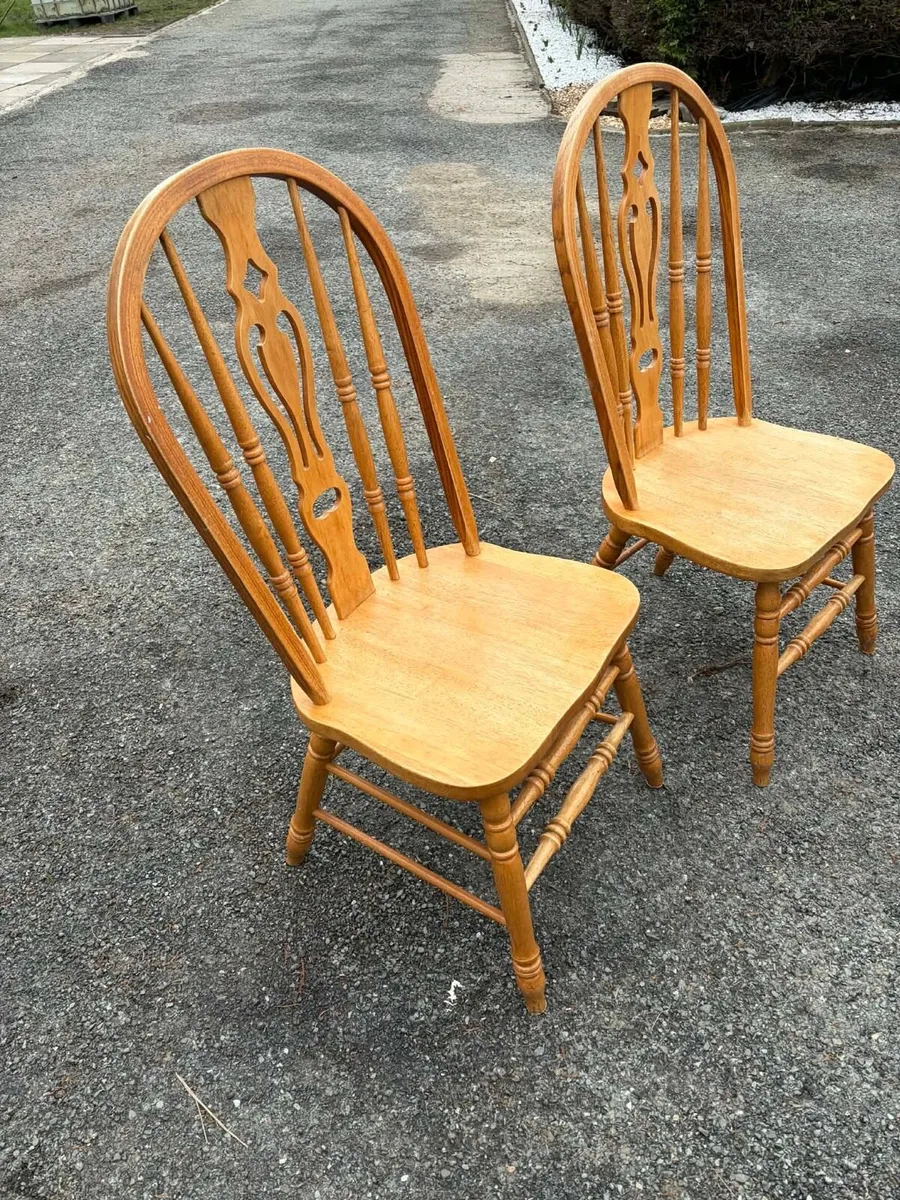 2 wooden chairs €10 - Image 2