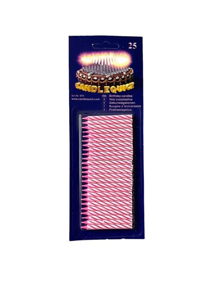 Birthday candles 1900 packs sets of 25 - Image 1